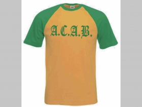 A.C.A.B. pánske žltozelené tričko viacero motívov na výber 100%bavlna značka Fruit of The Loom